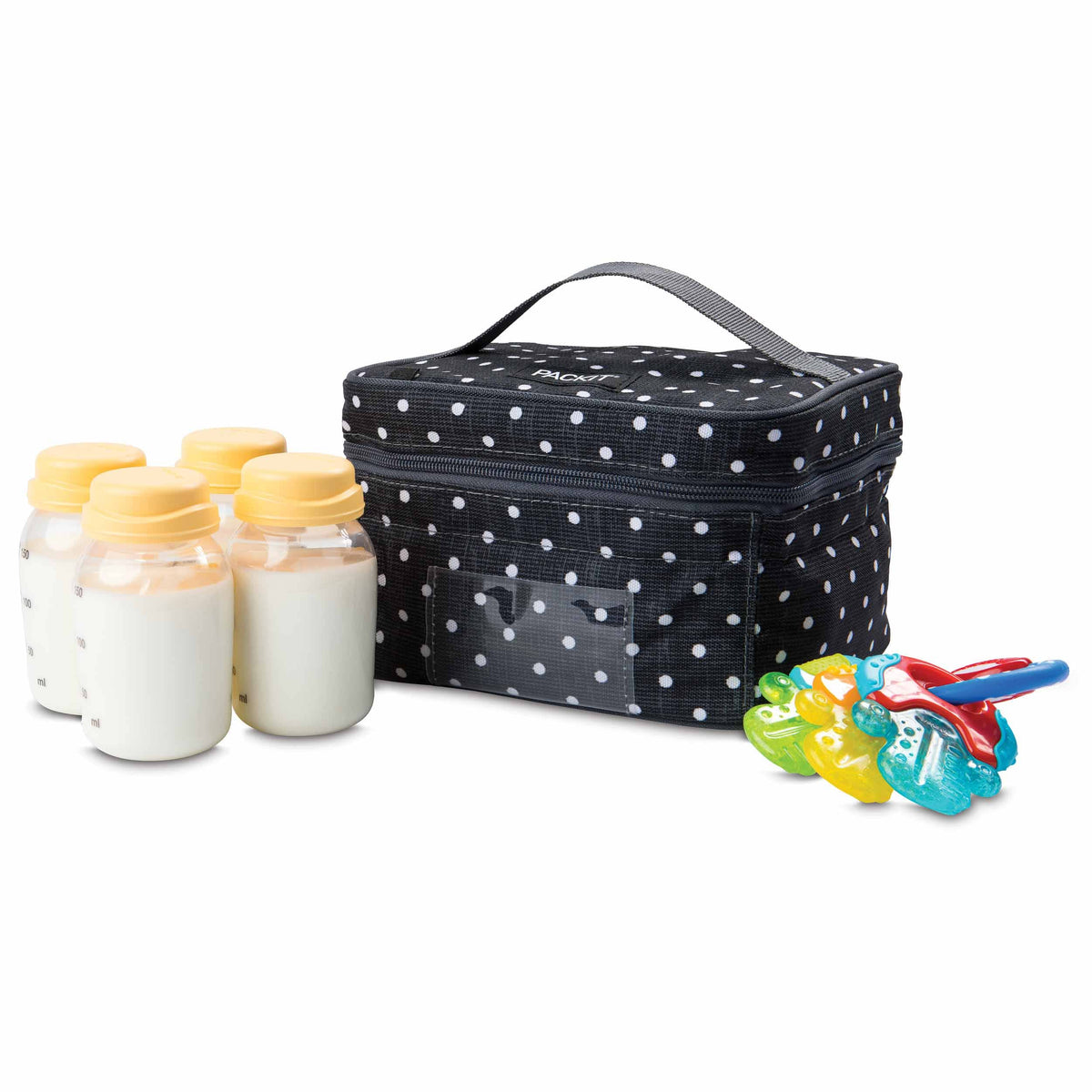freezable-breastmilk-and-formula-cooler-d1 2023_Breastmilk-Cooler_Polka-Dots_Left_Food-Combo_Lores.jpg