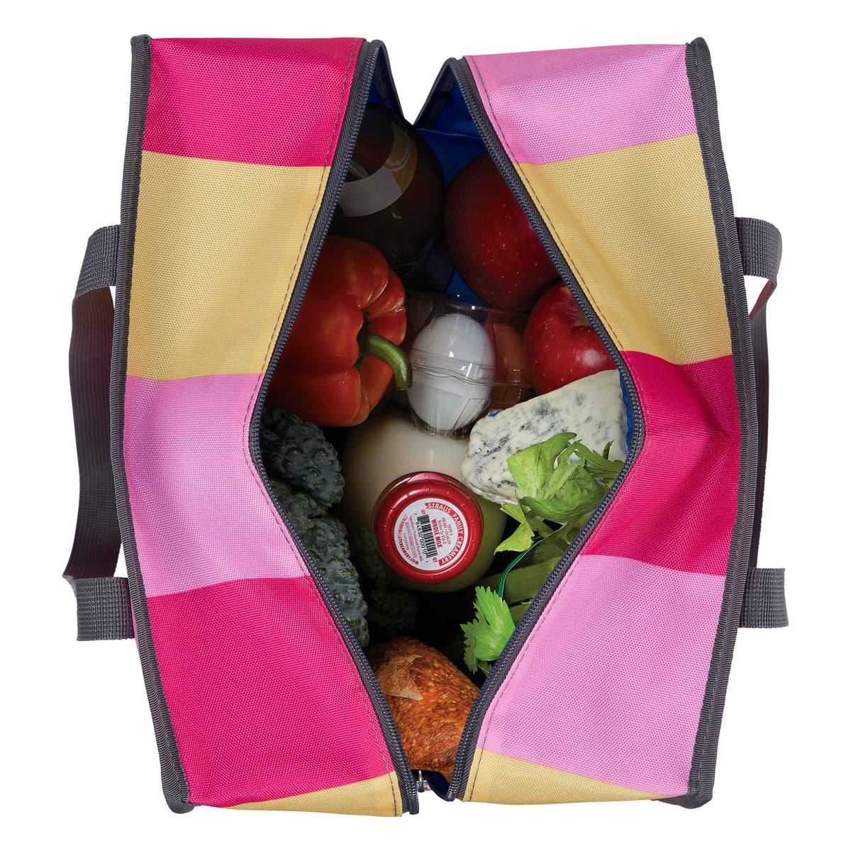 freezable-grocery-tote-a0 Freezable-Grocery-Tote-PinkStripes-Top-Down-Food-Combo-Filled_LORES.jpg
