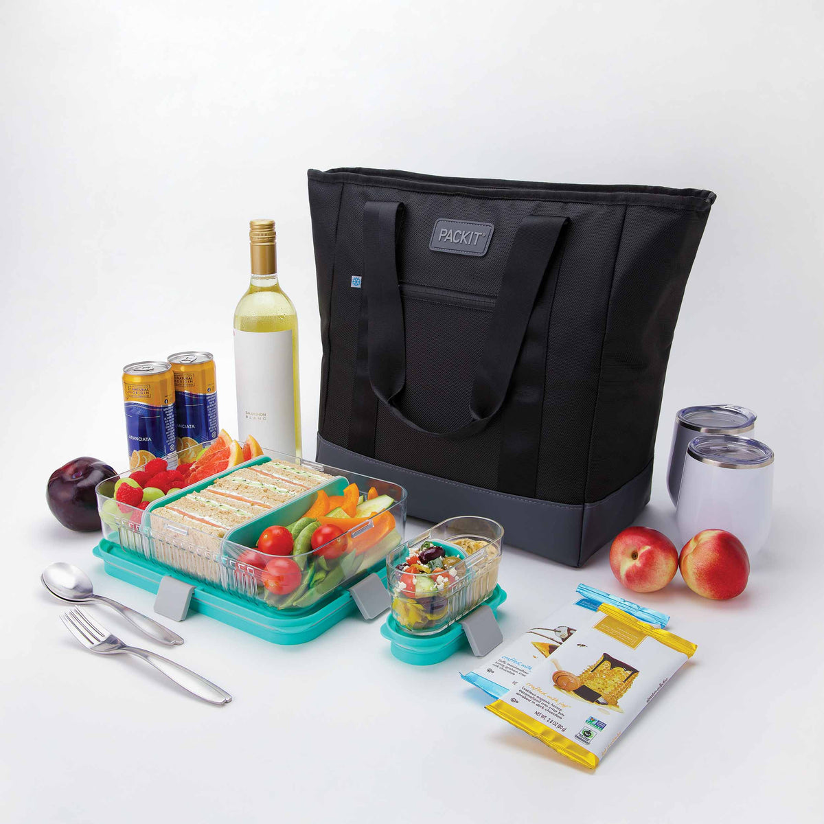 freezable-carry-tote-i2 freezable-carry-tote-black-gray-food-combo-angled.jpg