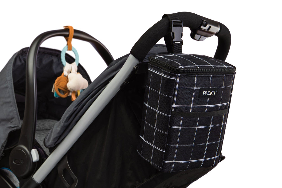 freezable-double-baby-bottle-bag-j3 freezable-double-baby-bottle-bag-black-grid-lifestyle-stroller.jpg