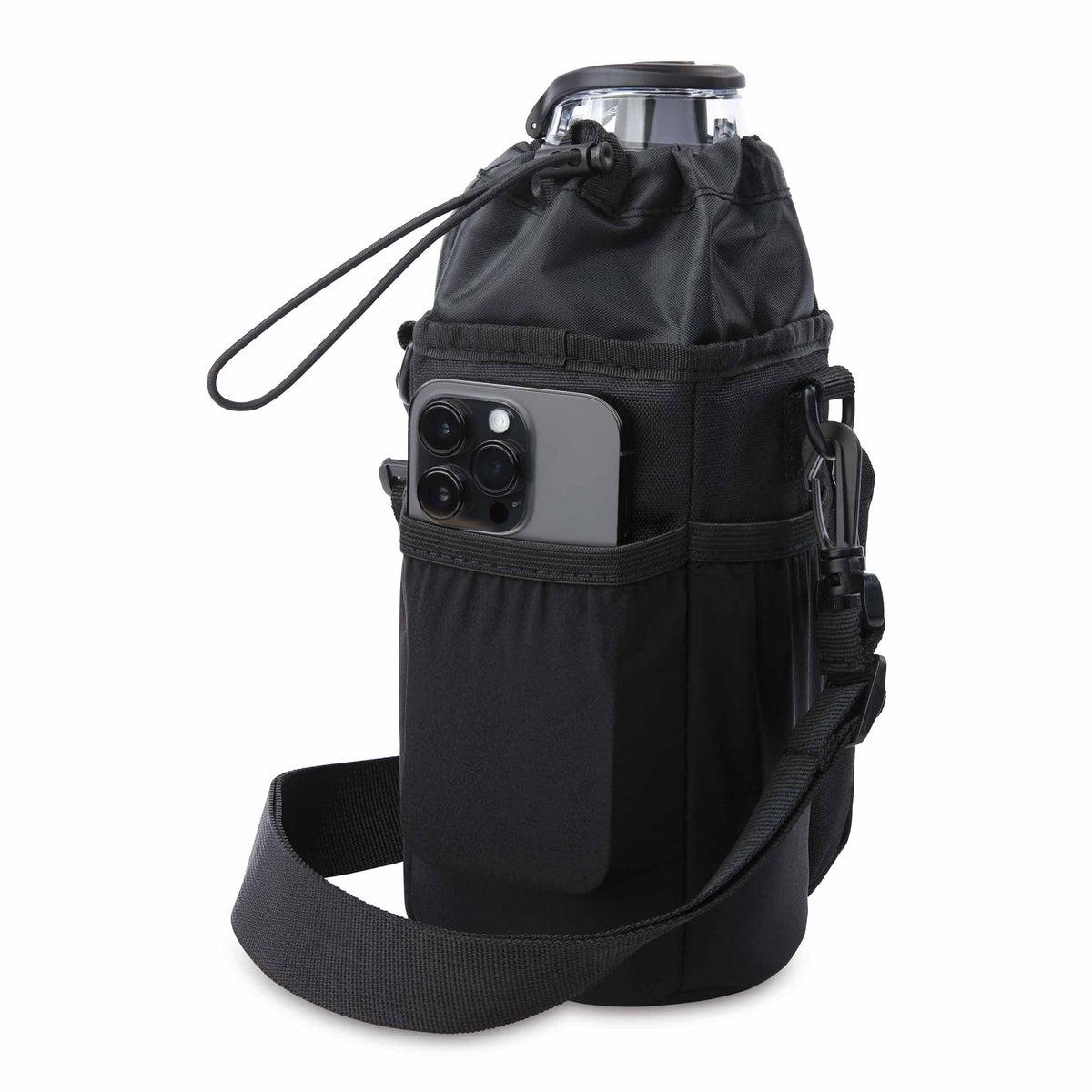 freezable-hydration-crossbody-d0 freezable-hydration-crossbody-black-back-elastic-slip-pocket.jpg