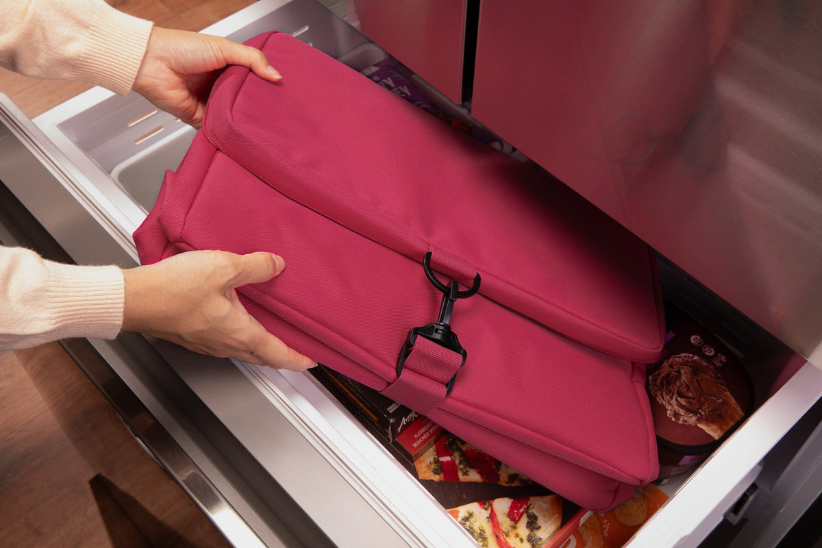 freezable-market-tote-v2 freezable-market-tote-magenta-lifestyle-freezer.jpg